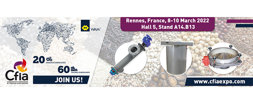 WAM France is exhibiting at CFIA 2022, a fair focused on the food processing sector_1