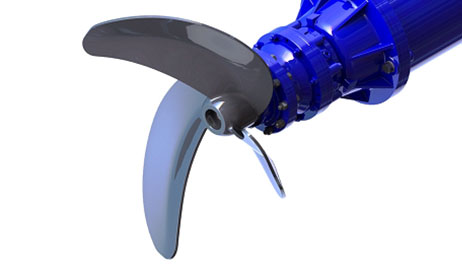 High efficiency thanks to modern, innovative propeller shape
