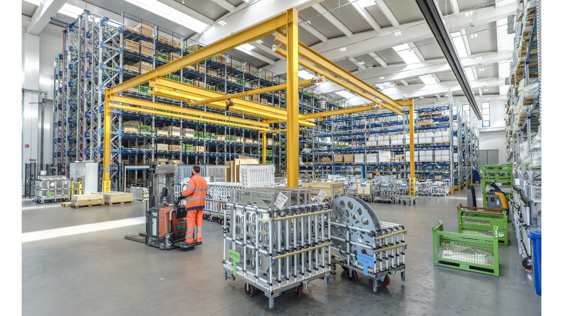 Filter production warehouse